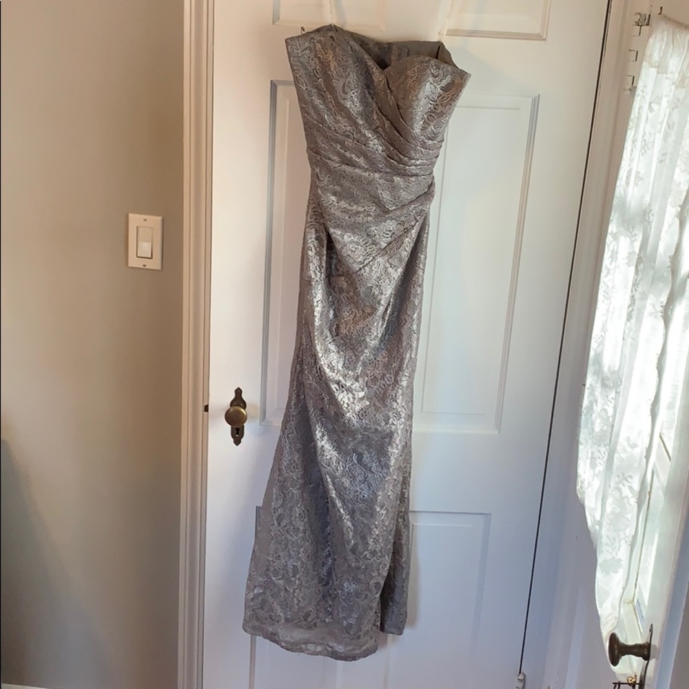 Silver Formal Bridesmaid Dress